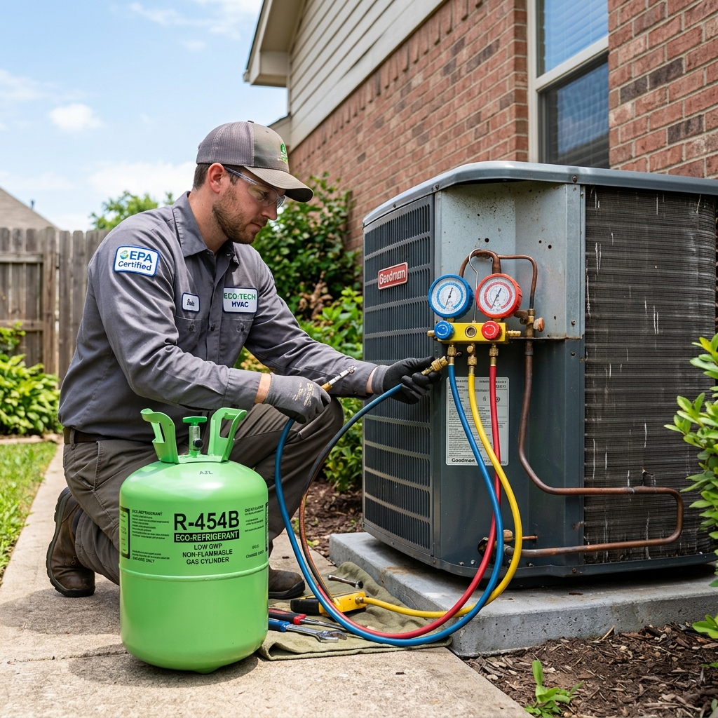 Refrigerant gas top up charging